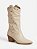 Bota Cano Médio Couro Off White Cecconello - Imagem 2