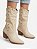 Bota Cano Médio Couro Off White Cecconello - Imagem 1