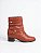 Bota Cano Curto Couro Vermelho LaCore - Imagem 2