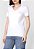CAMISETA FEMININA TOMMY HILFIGER BRANCA GOLA V ABWW0WW24969 - Imagem 4