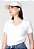 CAMISETA FEMININA TOMMY HILFIGER BRANCA GOLA V ABWW0WW24969 - Imagem 1