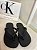 CHINELO CALVIN KLEIN JEANS BAIXO RELEVO PRETO - Imagem 3