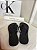 CHINELO CALVIN KLEIN JEANS BAIXO RELEVO FEMININO PRETO - Imagem 1