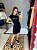 VESTIDO CKJ FEMININO PALITO HORIZONTAL PRETO CF2PC30VM365 - Imagem 1