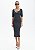 VESTIDO MANGA CURTA MIDI PRETO LP EASY 502VE008053 - Imagem 1