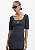 VESTIDO MANGA CURTA MIDI PRETO LP EASY 502VE008053 - Imagem 2