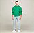 FLAG LOGO SWEATSHIRT VERDE MOLETOM GOLA C TOMMY HILFIGER - Imagem 2