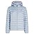 JAQUETA FEMININA CLASSICA COM CAPUZ REMOVIVEL E ZIPER AZUL CLARO TOMMY HILFIGER - Imagem 3