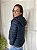 JAQUETA FEMININA CLASSICA COM CAPUZ REMOVIVEL E ZIPER AZUL MARINHO TOMMY HILFIGER - Imagem 2