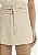 SHORT SAIA CINTURA ALTA COM CINTOS BEGE MYFT 502SH001415 - Imagem 2