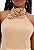 VESTIDO CURTO COM FLORES CAFÉ MYFT 502VE010135 - Imagem 3
