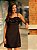 VESTIDO DE ALÇA COM BABADO PRETO MYFT 502VE010355 - Imagem 1