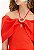 VESTIDO CURTO COM MAXI LAÇO VERMELHO 502VE010515 - Imagem 3