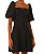 VESTIDO CURTO MANGAS BUFANTES PRETO FARM 323625 - Imagem 1