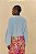 CARDIGAN FEMININO CURTO PELINHO AZUL CLARO FARM 337367 - Imagem 3