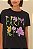 TSHIRT FIT FARM RIO FLORES PRETA ESTAMPADO FARM 343338 - Imagem 3