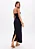 Vestido Super Midi Com Aplicação e Fenda MYFT - Imagem 4
