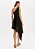Vestido Curto Assimétrico Com Linho - Imagem 4