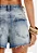 Short Jeans Relaxed Cintura Alta com Aplicações MYFT - Imagem 3