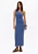 VESTIDO SUPER MIDI CANELADO AZUL MYFT 502VE013105 - Imagem 1