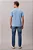 Camiseta mc ckj masc azul claro calvin klein ckjm130k - Imagem 2