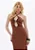 Vestido frente unica super midi marrom 502VE013281 - Imagem 2
