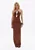 Vestido frente unica super midi marrom 502VE013281 - Imagem 1