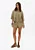 Short cintura media com linho verde  MYFT 502sh001956 - Imagem 1