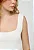 Regata canelada decote quadrado off white MYFT 502RG001327 - Imagem 2