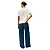Camiseta Tommy Hilfiger Botão Dourado Off White THWW0WW42907 - Imagem 3