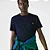 T-shirt masculino azul marinho Lacoste TH6709 23 166 - Imagem 1