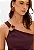 Blusa ombro unico canelada marrom MYFT 502BL010260 - Imagem 2