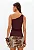 Blusa ombro unico canelada marrom MYFT 502BL010260 - Imagem 3