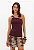 Blusa ombro unico canelada marrom MYFT 502BL010260 - Imagem 1