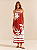 Vestido longo frente unica estampada De Chelles SP1835BQ - Imagem 1
