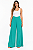 Calça pantalona lisa verde De Chelles BB4001CA - Imagem 1