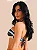 Top biquini bandeau detalhe estampada De Chelles BQ1841SU - Imagem 3