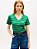T-shirt slim Tommy Hilfiger verde THWW0WW40584 - Imagem 1