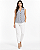 Blazer sem mangas com faixa listras Claudia Rabelo BZF 361 1 1413 - Imagem 1