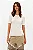 Blusa canelada manga curta off white MYFT 502BL010078 - Imagem 1