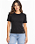 Blusa canelada manga curta preta MYFT 502BL010078 - Imagem 1