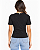 Blusa canelada manga curta preta MYFT 502BL010078 - Imagem 2
