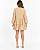 Vestido amplo manga longa com linho bege MYFT 502VE011750 - Imagem 2