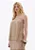 Blusa de alça em crepe com renda caqui MYFT 502BL010101 - Imagem 1