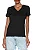 T-shirt Tommy Hilfiger heritage V neck preta ABWW0MW16171 - Imagem 1