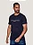 Camiseta Tommy Hilfiger logo tee azul marinho ABMW0MW16171 - Imagem 1