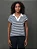 Blusa CKJ polo malhao listras CF5PC02PC840 - Imagem 1
