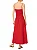 Vestido franzido frente vermelho Farm 350671 - Imagem 2