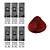 Kit C/6 Colorações Prof Color Nano Infusion 6.66 Louro Escuro Vermelho Intenso - Imagem 1