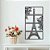 Quadro Decorativo Vazado Torre Eiffel Paris MDF 3mm Preto - Imagem 1
